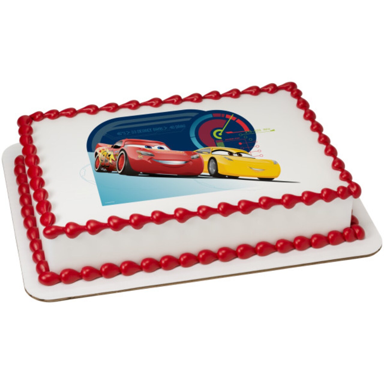 Disney and Pixar's Cars 3 Race Ready Edible Cake Topper Image - 1/4 Sheet